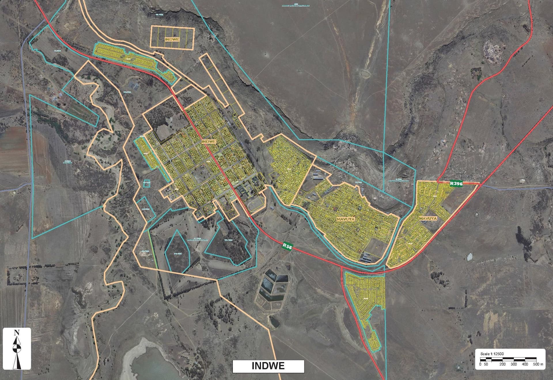 Indwe town-planning map