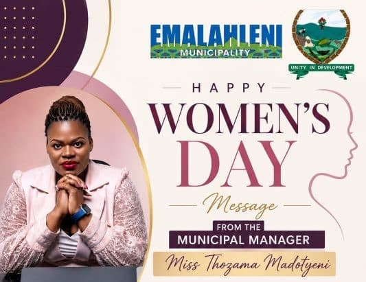 Women’s Day Message from the Municipal Manager: Ms. Thozama Madotyeni